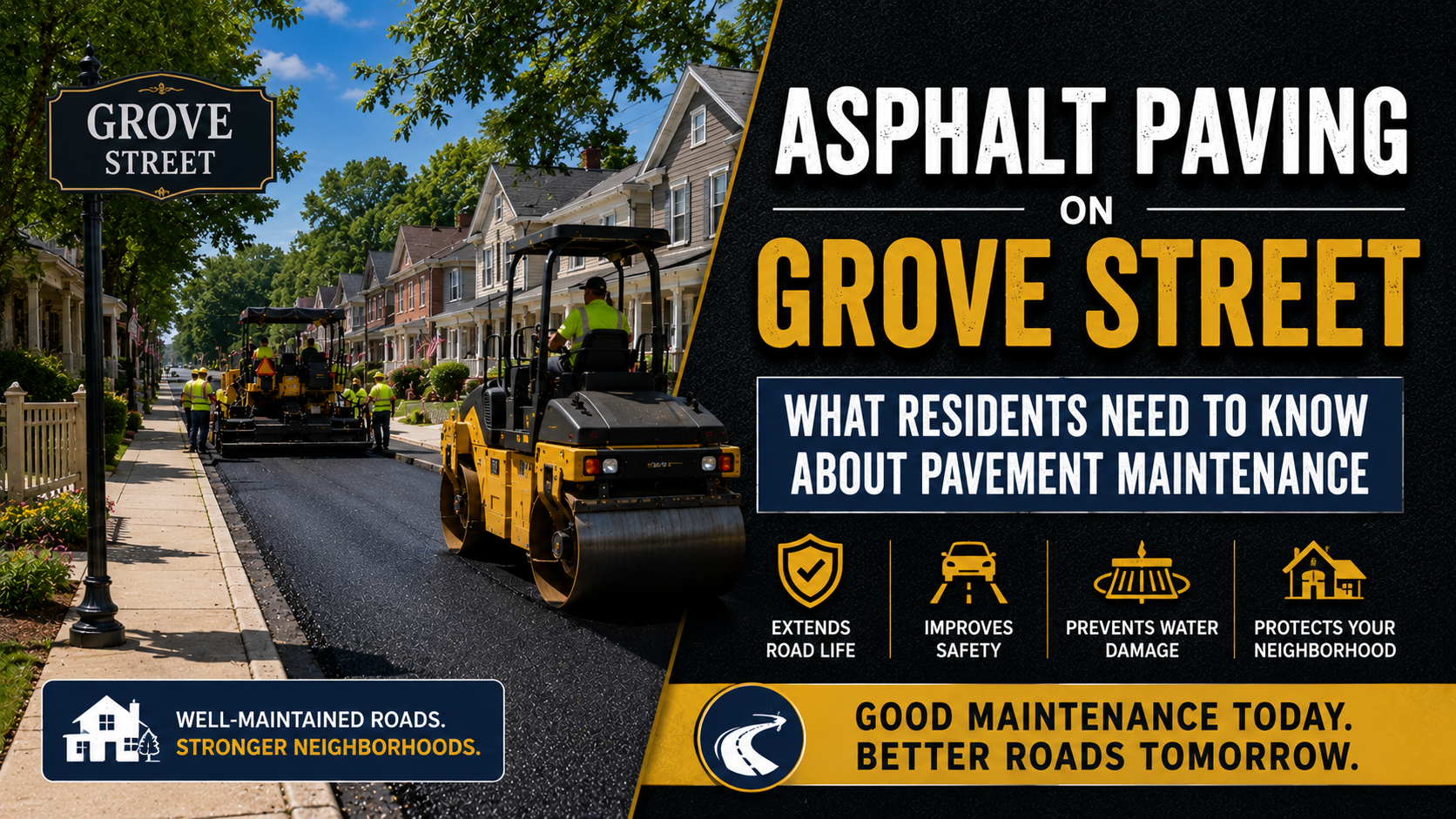 Asphalt Paving on Grove Street: What Residents Need to Know About Pavement Maintenance
